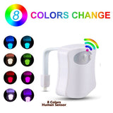8 Colors Body Sensing Automatic LED Toilet Night Lamp Toilet Bowl Bathroom Light