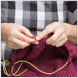 18 Size Circular Knitting Needles 100cm Crochet Hooks Set Tube Bamboo Knitting Needles Craft Circular Sewing Tools - Rear View