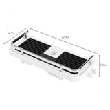 Adjustable Bathroom Shelf Rack Storage Holder Shower Rod Mounted Shampoo Gel Draining Organizer