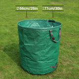 Reusable Woven Garden Bags Collapsible Gardening Leaf Containers Large Yard Waste Gardening Bags