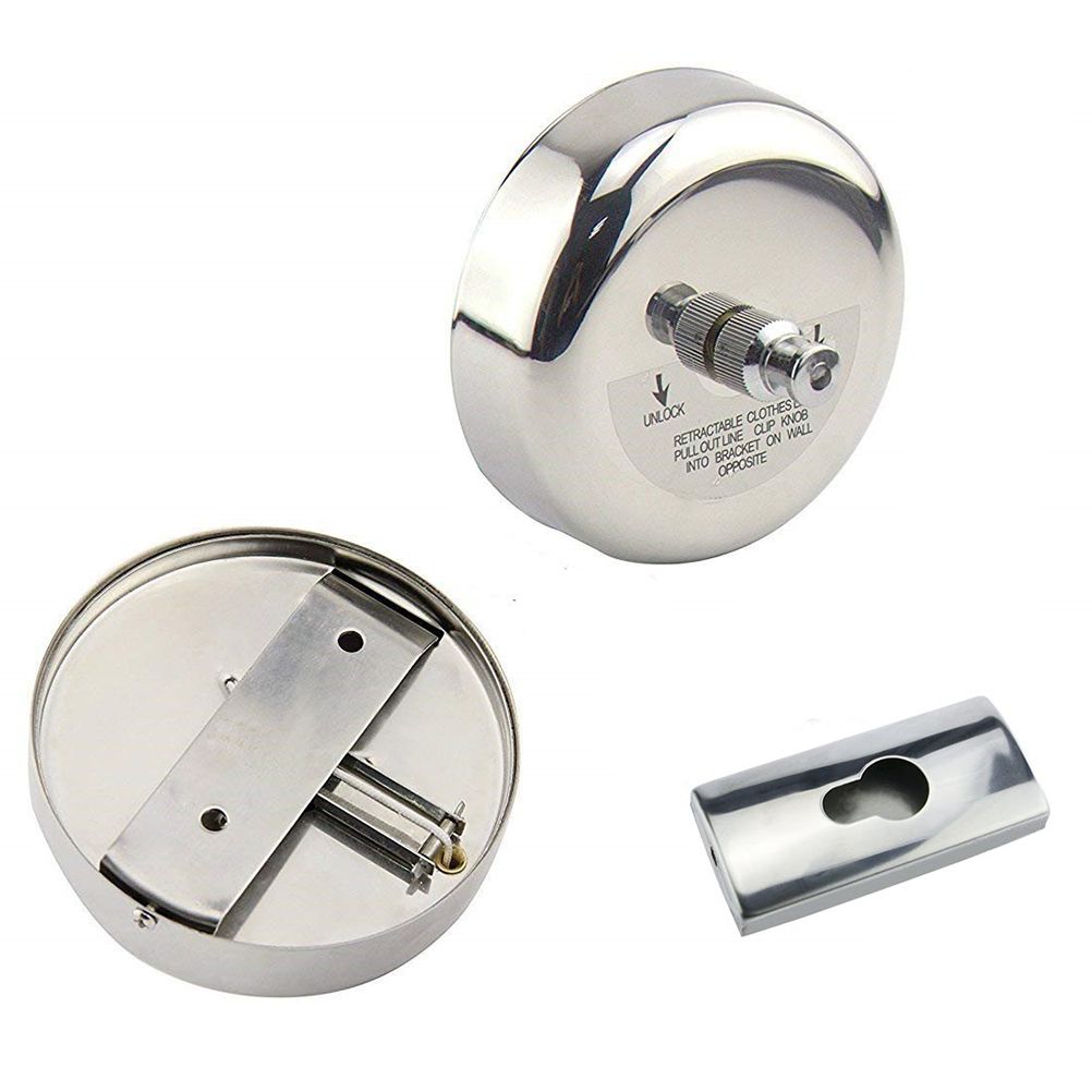 Retractable Clothesline Punch Free Stainless Steel Clothes Dryer with Adjustable Nylon Rope String