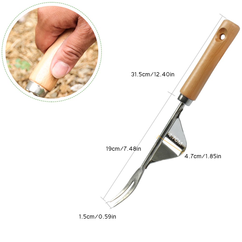 Garden Hand Weeder Manual Weed Puller Stainless Steel Bend Proof Premium Gardening Tool for Weeding Your Garden