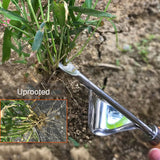 Garden Hand Weeder Manual Weed Puller Stainless Steel Bend Proof Premium Gardening Tool for Weeding Your Garden - 45-Degree Angle