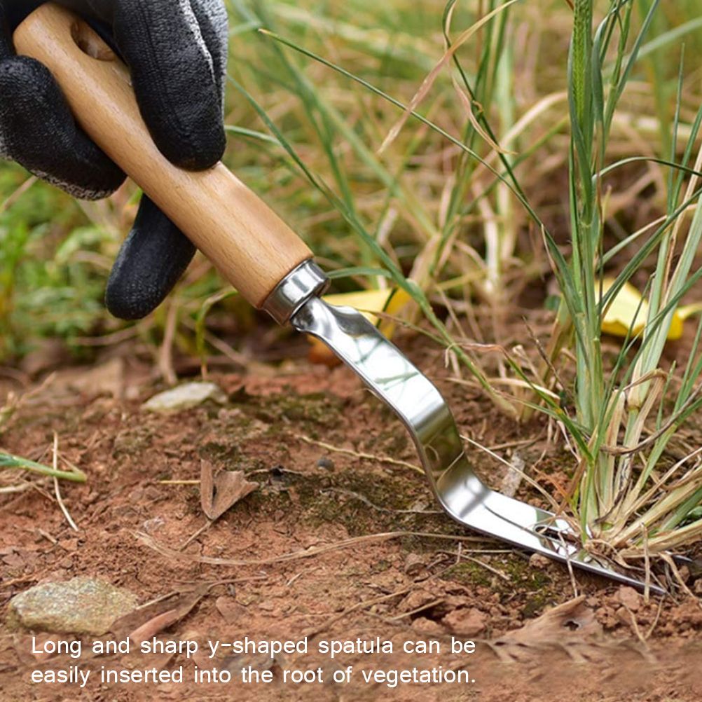 Garden Hand Weeder Manual Weed Puller Stainless Steel Bend Proof Premium Gardening Tool for Weeding Your Garden
