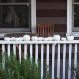 6PCS Different Sizes Fake Pumpkins Foam Pumpkins Toy for Halloween Decoration