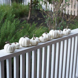 6PCS Different Sizes Fake Pumpkins Foam Pumpkins Toy for Halloween Decoration - Rear View