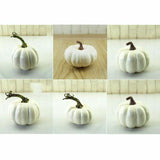 6PCS Different Sizes Fake Pumpkins Foam Pumpkins Toy for Halloween Decoration
