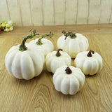 6PCS Different Sizes Fake Pumpkins Foam Pumpkins Toy for Halloween Decoration