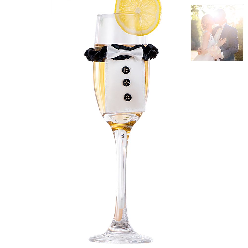 8Pcs/4Set Wedding Wine Cups Decoration Marriage Bride And Groom Champagne Glasses Cup Party New Year Ornaments