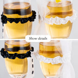 8Pcs/4Set Wedding Wine Cups Decoration Marriage Bride And Groom Champagne Glasses Cup Party New Year Ornaments - 45-Degree Angle