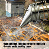 Stainless Steel Electric Bee Smoke Transmitter Kit Electric Beekeeping Tool Apiculture Beekeeping Tool