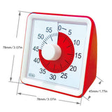 Visual Analog Timer Silent Countdown Classroom or Meeting Countdown Clock Time Management Tool for Kids and Adults