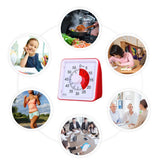 Visual Analog Timer Silent Countdown Classroom or Meeting Countdown Clock Time Management Tool for Kids and Adults - Rear View