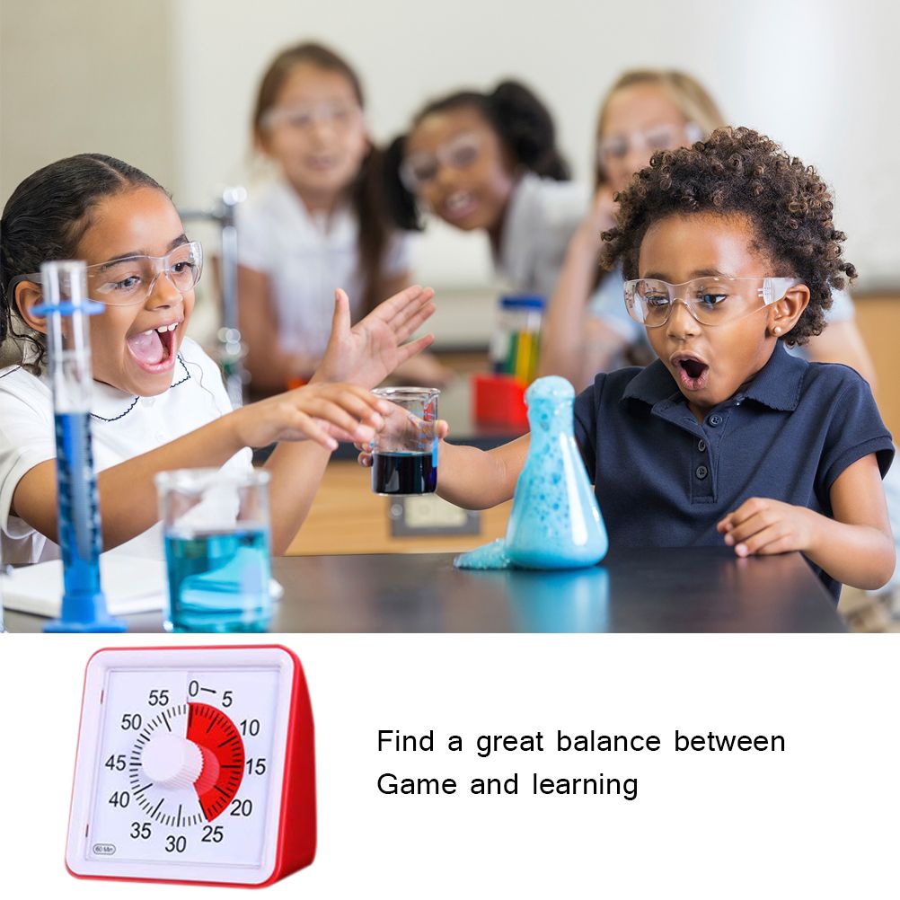 Visual Analog Timer Silent Countdown Classroom or Meeting Countdown Clock Time Management Tool for Kids and Adults
