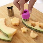 9Pcs Fruit Vegetable Cutter Molds Cartoon Cutter Mold Flowers Cake Biscuit Cutting Shape Tools Fondant Pastry Moulds