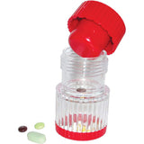 2 in 1 Portable Pill Crusher Pill Container Pulverizer Storage for Medicine Tablets Pill Cases Splitters