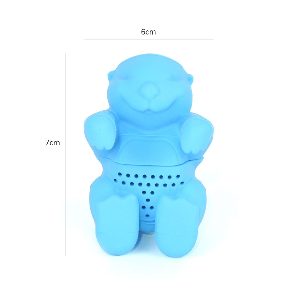 Otter Shaped Tea Filter Cute Silicone Tea Strainer Reusable Tea Infuser