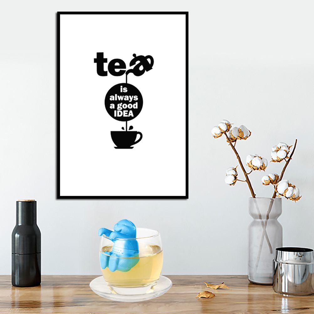 Otter Shaped Tea Filter Cute Silicone Tea Strainer Reusable Tea Infuser