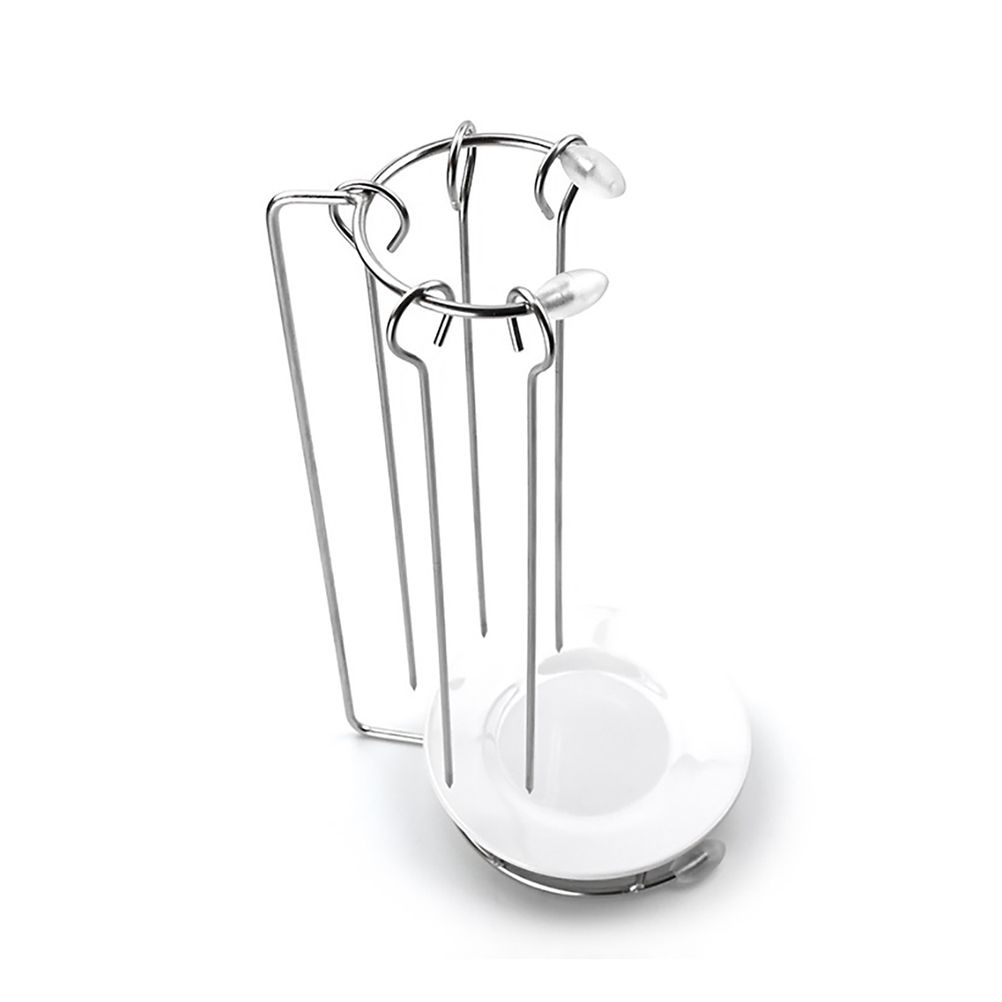 Stainless Steel Barbecue Skewers with Rack Grilling Needle and Holder Set Reusable Barbecue Tools