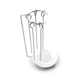 Stainless Steel Barbecue Skewers with Rack Grilling Needle and Holder Set Reusable Barbecue Tools