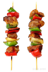 Stainless Steel Barbecue Skewers with Rack Grilling Needle and Holder Set Reusable Barbecue Tools