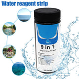 9 in 1 Water Test Strips Water Quality Tester Water Hardness Test Strips - 45-Degree Angle