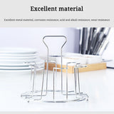 Kitchen Rotating Cup Mug Glass Holder Rack Metal Cups Drying Rack Stand