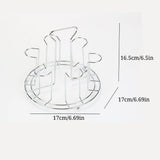 Kitchen Rotating Cup Mug Glass Holder Rack Metal Cups Drying Rack Stand