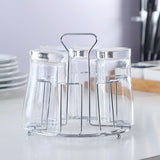 Kitchen Rotating Cup Mug Glass Holder Rack Metal Cups Drying Rack Stand