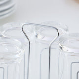 Kitchen Rotating Cup Mug Glass Holder Rack Metal Cups Drying Rack Stand