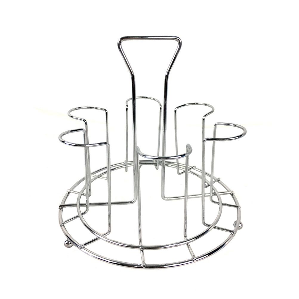 Kitchen Rotating Cup Mug Glass Holder Rack Metal Cups Drying Rack Stand