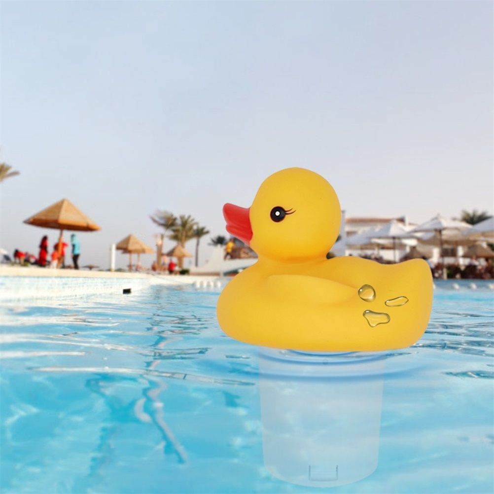 Pool Cleaner Automatic Swimming Pool Chlorine Duck Shaped Floating Dispenser for Spa Pool