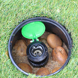 6 Inch Garden Lawn Underground Valve Box Cover Plastc Sprinkler Watering Valve Cover - Top-Down View