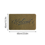 Welcome Doormat Polyester Fiber Welcome Mat Outdoor Rug Non Slip Entryway Indoor Outdoors Mats