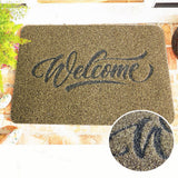 Welcome Doormat Polyester Fiber Welcome Mat Outdoor Rug Non Slip Entryway Indoor Outdoors Mats