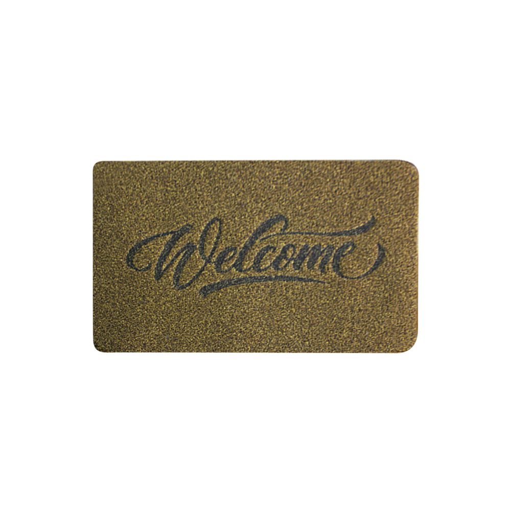 Welcome Doormat Polyester Fiber Welcome Mat Outdoor Rug Non Slip Entryway Indoor Outdoors Mats
