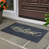 Welcome Doormat Polyester Fiber Welcome Mat Outdoor Rug Non Slip Entryway Indoor Outdoors Mats