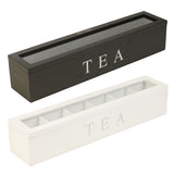 Wooden Tea Storage Box Coffee Tea Bag Storage Box Sugar Packet Storage Box Home Storage Container - Front View