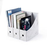 3 pcs Sturdy Cardboard Magazine Holders Folder Holders Magazine Storage Box Desk File Holder