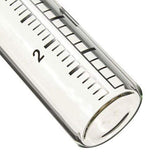 2PCS 5inch Capacity Rain Gauge Glass Replacement Tube for Garden Yard