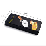 Stainless Steel Pizza Cutter Wheel Kitchen Pizza Cutter with Anti Slip Wooden Handle