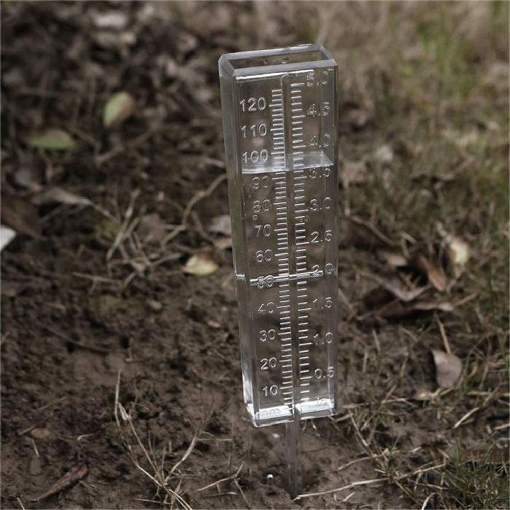 120ml Rain Gauge Dual Scale Plastic Rain Gauge Outdoor Rain Measuring Tool