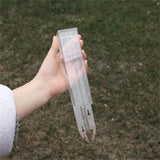 120ml Rain Gauge Dual Scale Plastic Rain Gauge Outdoor Rain Measuring Tool - Rear View