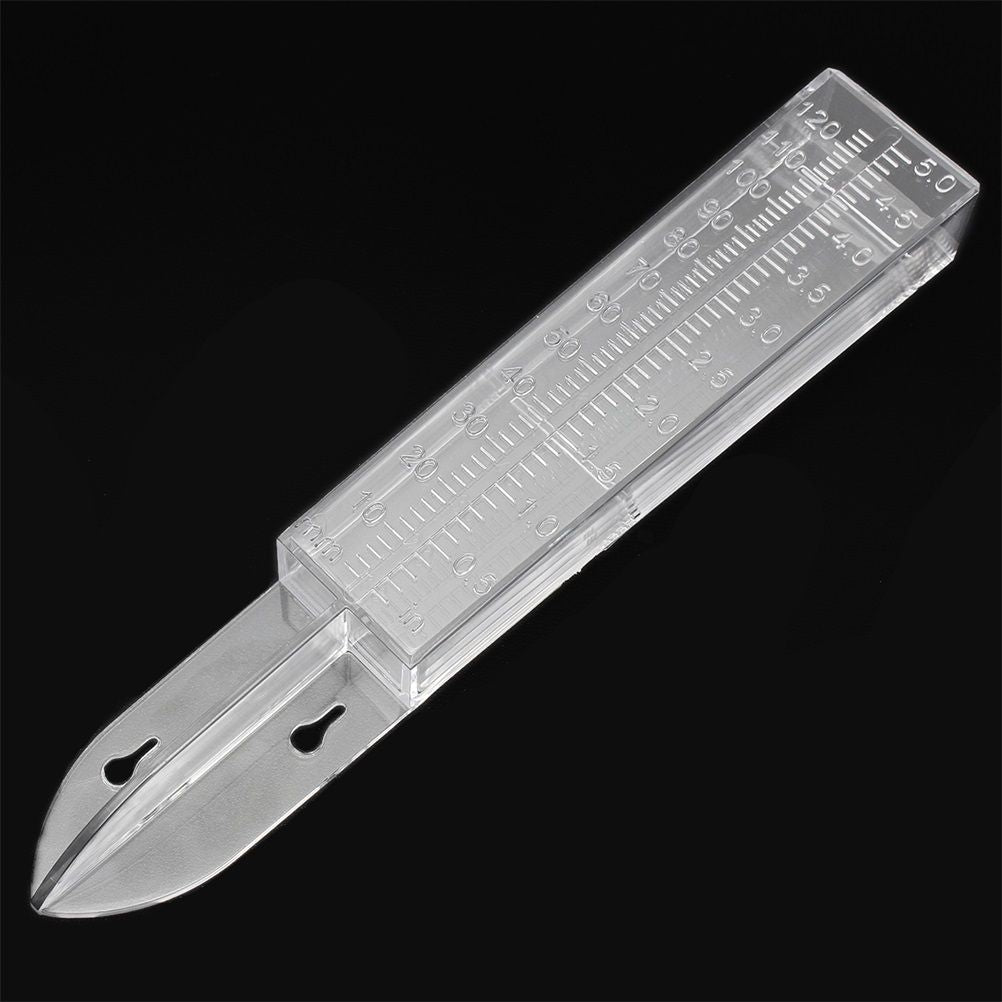 120ml Rain Gauge Dual Scale Plastic Rain Gauge Outdoor Rain Measuring Tool