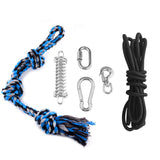 Spring Pole Dog Rope Toy Dog Tug of War Toy Outdoor Pet Exercise Rope - Side View