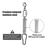 Spring Pole Dog Rope Toy Dog Tug of War Toy Outdoor Pet Exercise Rope - 45-Degree Angle