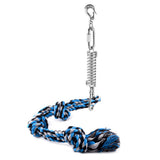 Spring Pole Dog Rope Toy Dog Tug of War Toy Outdoor Pet Exercise Rope - Rear View