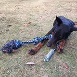 Spring Pole Dog Rope Toy Dog Tug of War Toy Outdoor Pet Exercise Rope - Extra Image