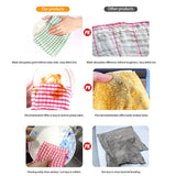 5pcs Kitchen Dish Towels Bulk Cotton Kitchen Hand Towels Dish Cloth for Washing Dishes Dish Rags for Kitchen Household Cleaning - Side View
