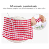 5pcs Kitchen Dish Towels Bulk Cotton Kitchen Hand Towels Dish Cloth for Washing Dishes Dish Rags for Kitchen Household Cleaning - Top-Down View
